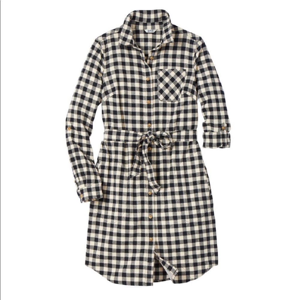 Duluth Trading Women's Free Swingin' Flannel Shirt Dress